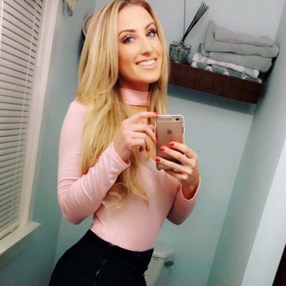 Pink bodysuit